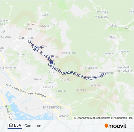 E34  Line Map