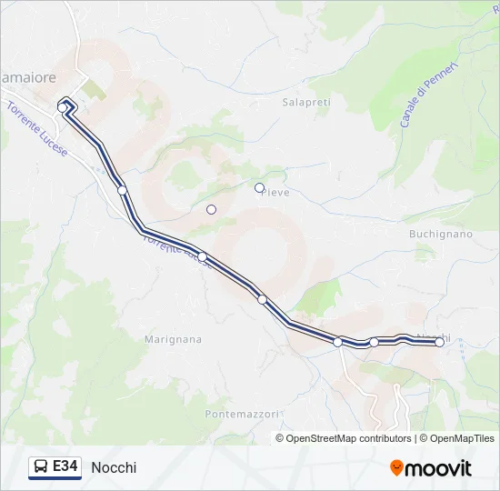 E34  Line Map