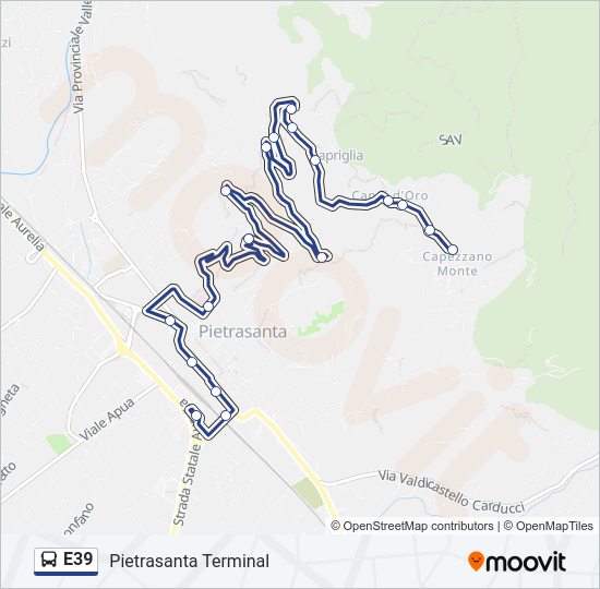 E39  Line Map