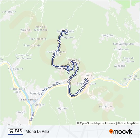 E45  Line Map