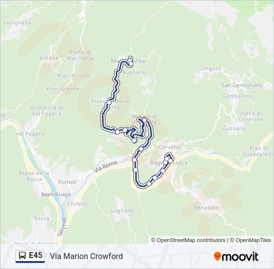E45  Line Map