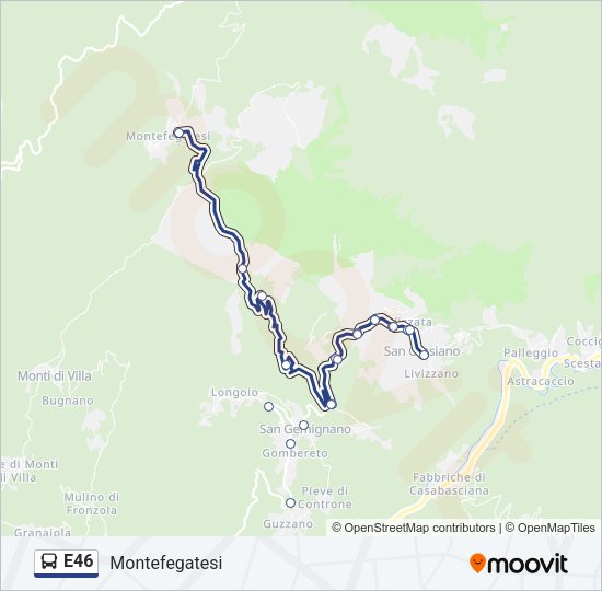 E46 Bus Line Map