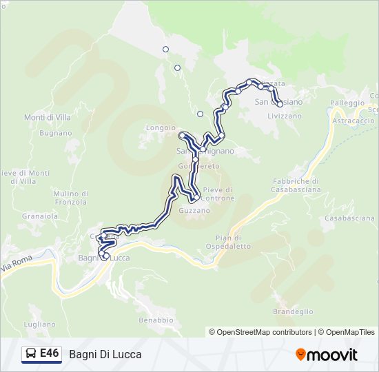 E46 Bus Line Map