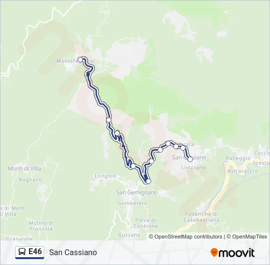 E46 Bus Line Map