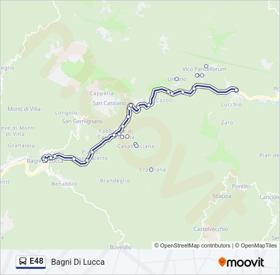 E48 Bus Line Map