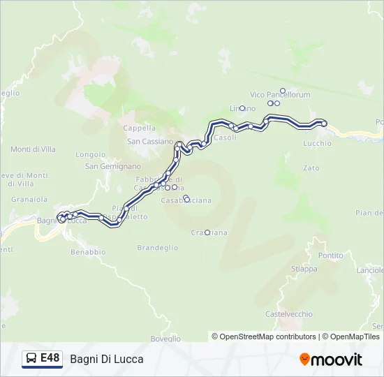 E48 Bus Line Map