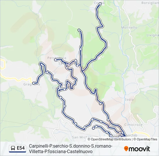 E54  Line Map