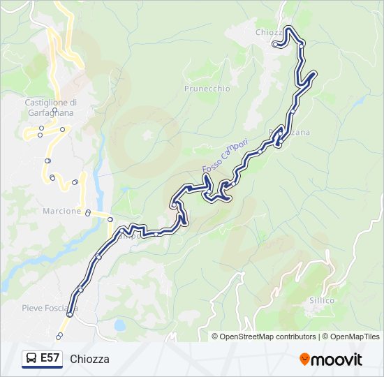 E57  Line Map