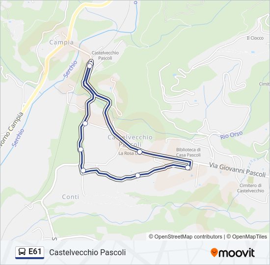 E61  Line Map