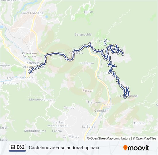 E62 Bus Line Map