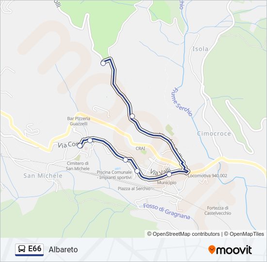E66  Line Map