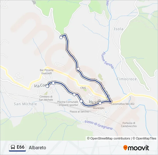 E66  Line Map
