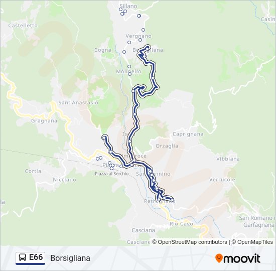 E66  Line Map