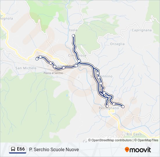 E66  Line Map