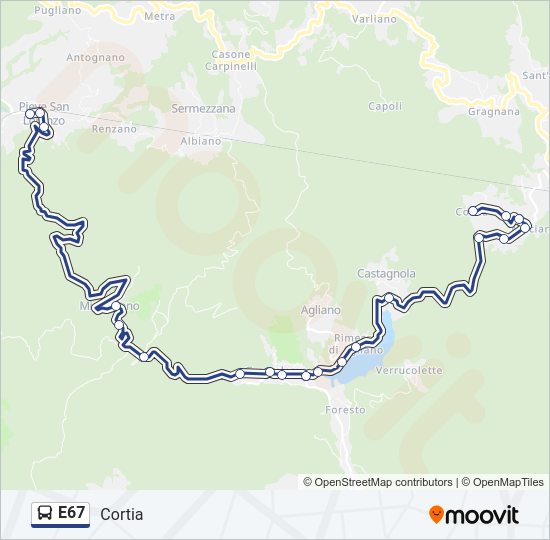 E67  Line Map