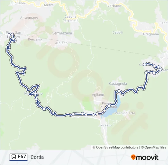 E67  Line Map