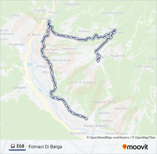 E68  Line Map
