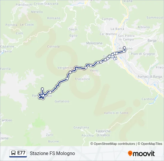 E77  Line Map