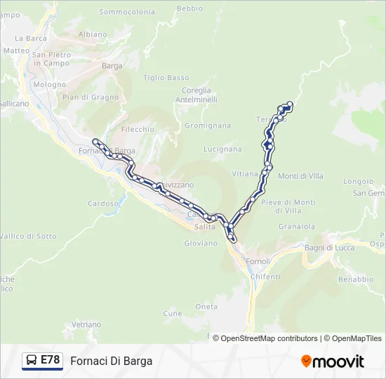 E78 Bus Line Map