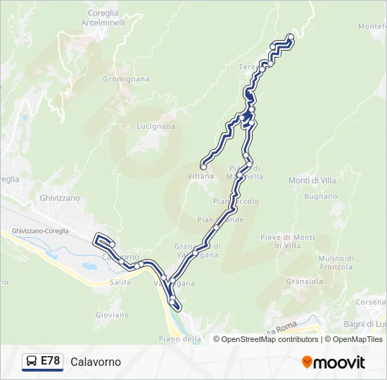 E78 Bus Line Map