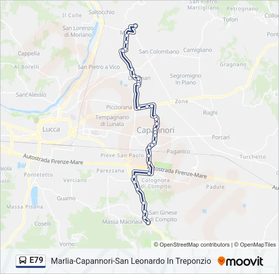 E79 Bus Line Map