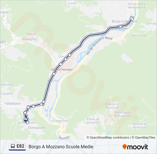E82  Line Map