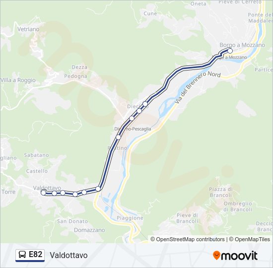 E82  Line Map