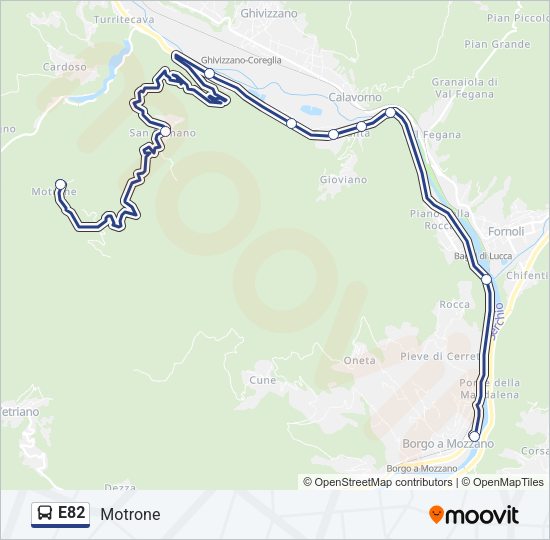 E82  Line Map