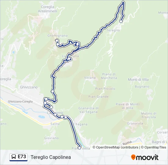 E73  Line Map