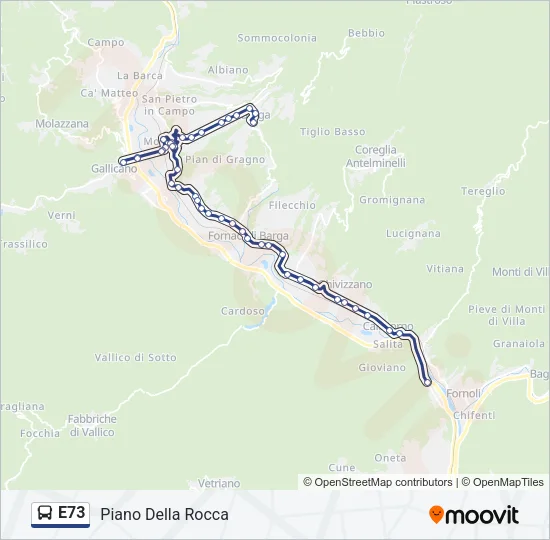 E73  Line Map