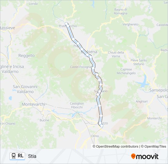 RL Train Line Map