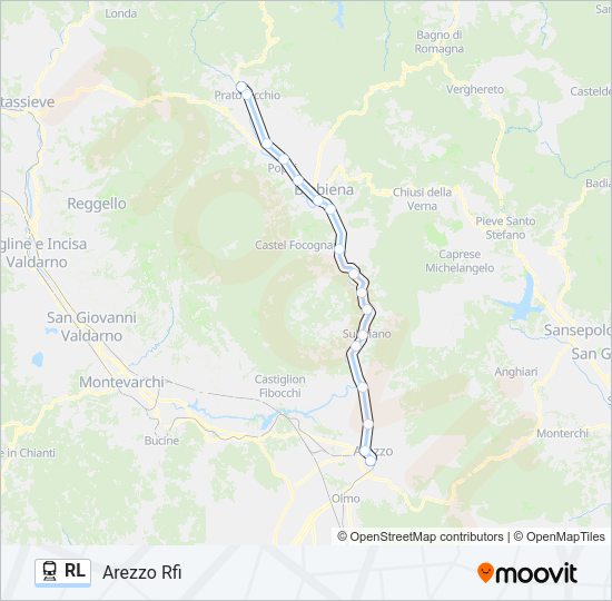 RL Train Line Map
