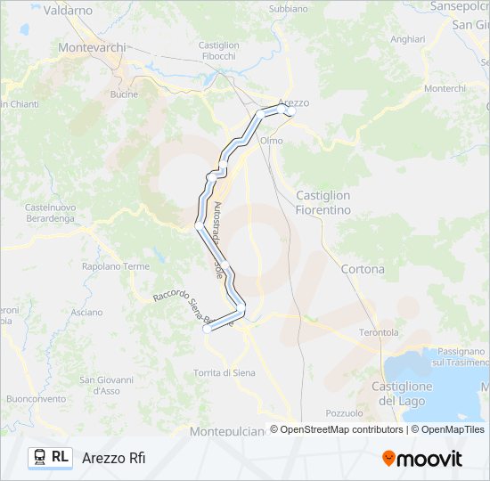 RL Train Line Map