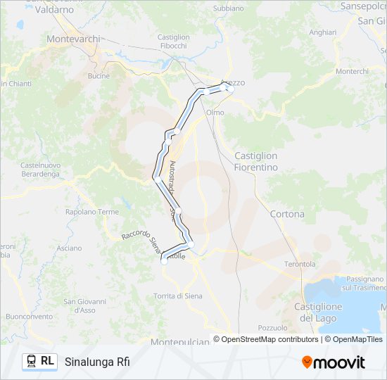 RL Train Line Map