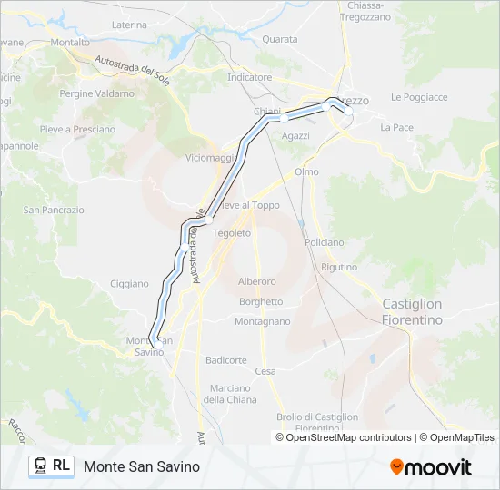 RL Train Line Map
