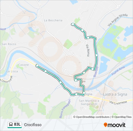 83L Bus Line Map