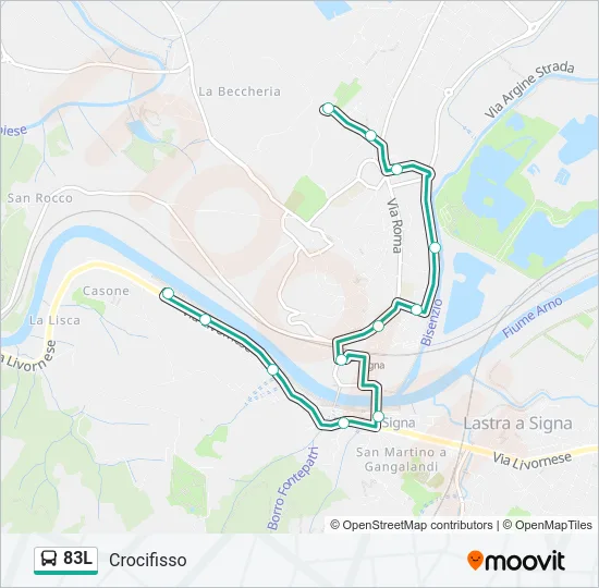 83L Bus Line Map
