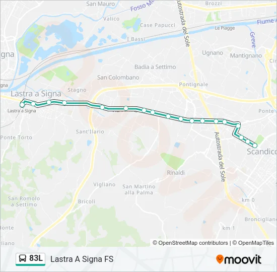 83L Bus Line Map