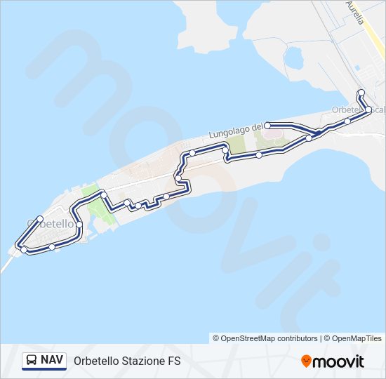 NAV Bus Line Map