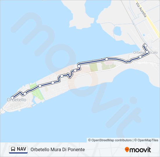 NAV Bus Line Map