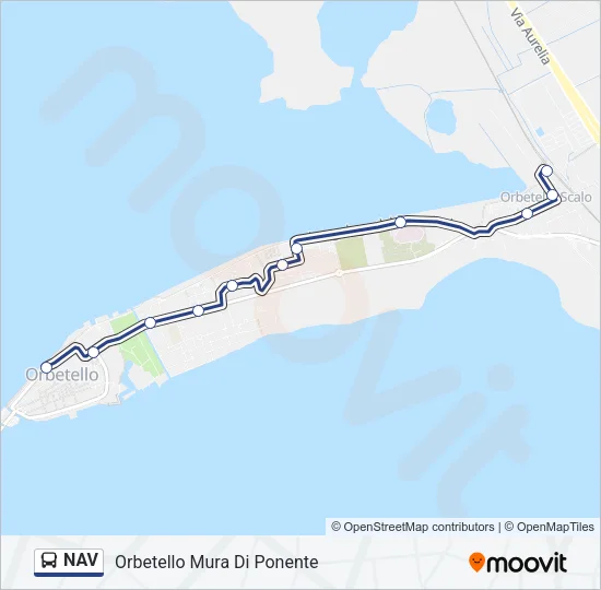 NAV Bus Line Map