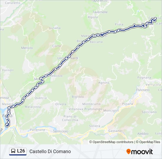 L26 Bus Line Map