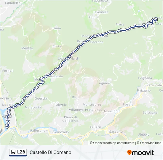 L26 Bus Line Map