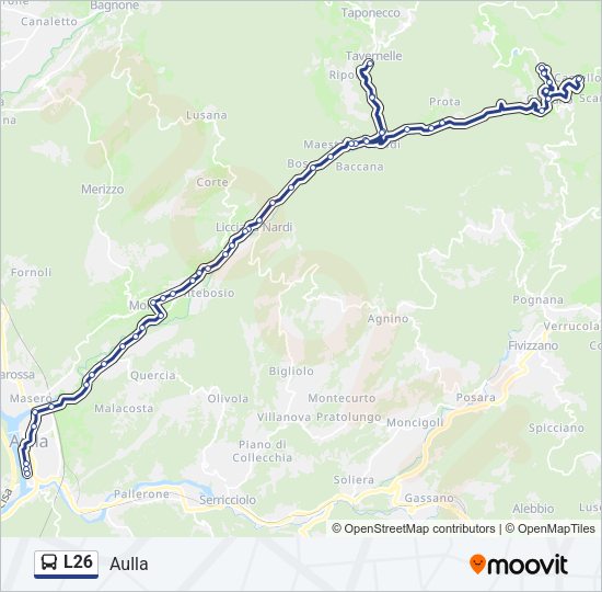 L26 Bus Line Map