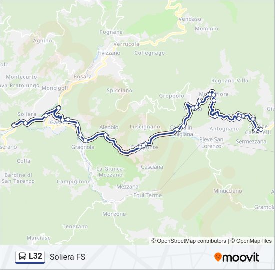 L32 Bus Line Map
