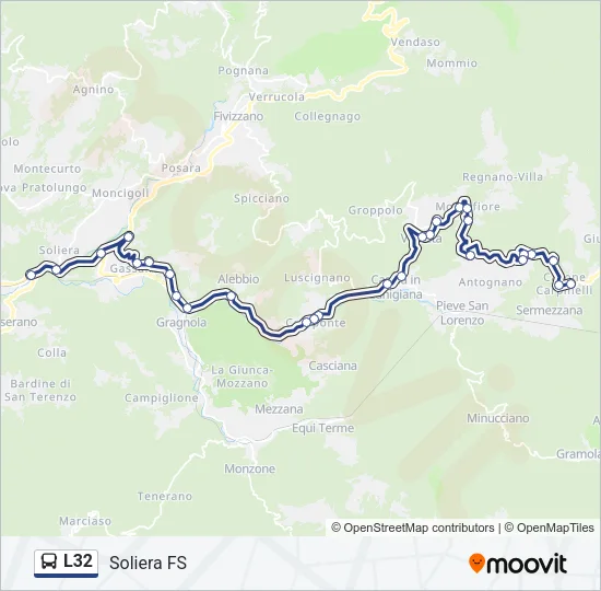 L32 Bus Line Map