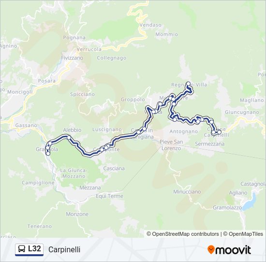 L32 Bus Line Map