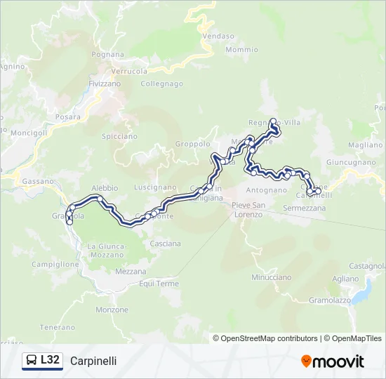 L32 Bus Line Map