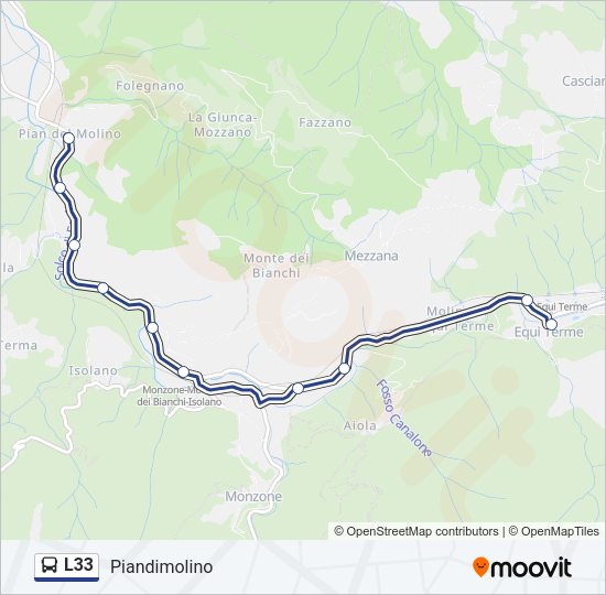 L33 Bus Line Map