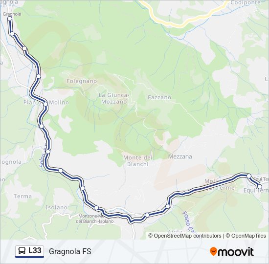 L33 Bus Line Map